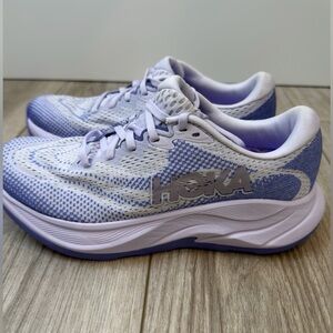 HOKA One One Rincon 4 Running Shoes Size 6.5B Purple White